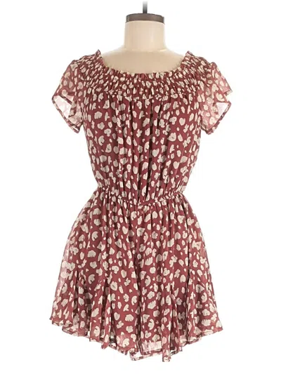 Pre-owned Blue Rain Romper In Red