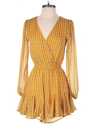 Pre-owned Blue Rain Romper In Yellow