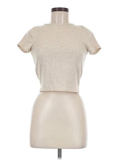 Pre-owned Blue Rain Short Sleeve Turtleneck In Tan
