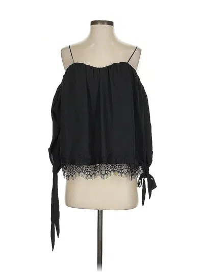 Pre-owned Blue Rain Sleeveless Blouse In Black