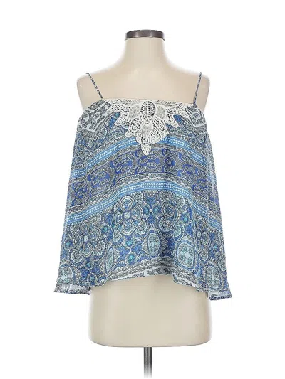 Pre-owned Blue Rain Sleeveless Blouse In Blue