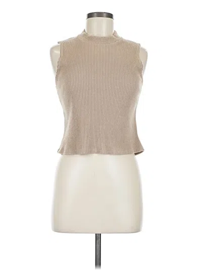 Pre-owned Blue Rain Sleeveless Blouse In Brown
