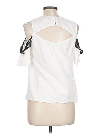 Pre-owned Blue Rain Sleeveless Blouse In Ivory