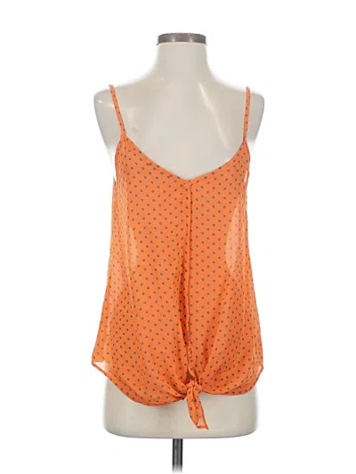 Pre-owned Blue Rain Sleeveless Blouse In Orange