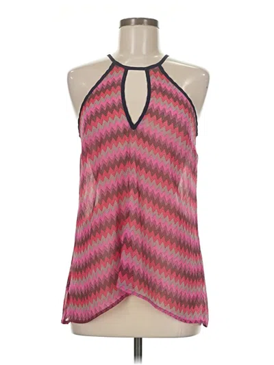 Pre-owned Blue Rain Sleeveless Blouse In Pink