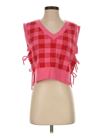 Pre-owned Blue Rain Sleeveless Blouse In Pink