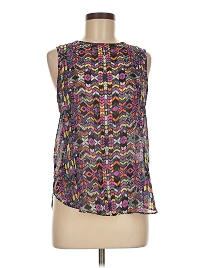 Pre-owned Blue Rain Sleeveless Blouse In Purple