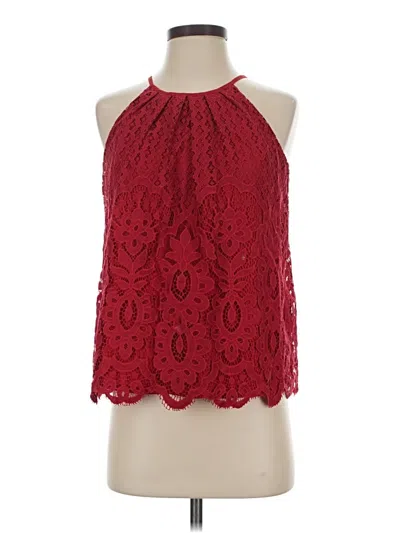 Pre-owned Blue Rain Sleeveless Blouse In Red