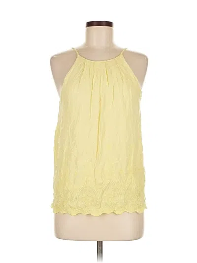 Pre-owned Blue Rain Sleeveless Blouse In Yellow