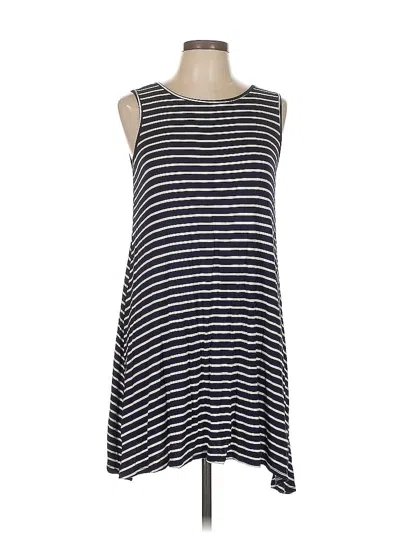 Pre-owned Blue Rain Sleeveless Top Black Boatneck Tops