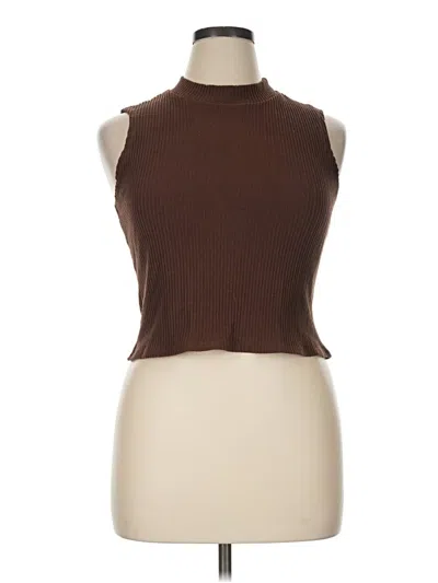 Pre-owned Blue Rain Sweater Vest In Brown