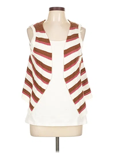 Pre-owned Blue Rain Sweater Vest In White