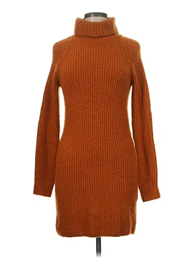 Pre-owned Blue Rain Turtleneck Sweater In Brown