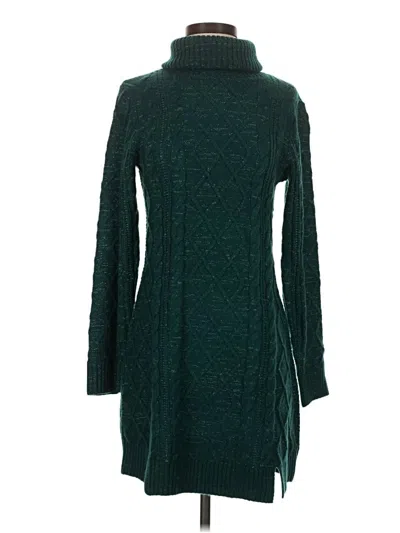 Pre-owned Blue Rain Turtleneck Sweater In Green