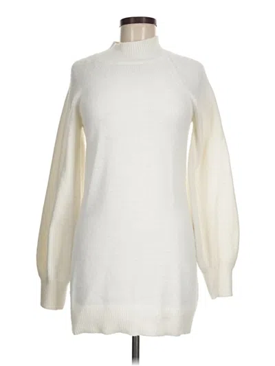 Pre-owned Blue Rain Turtleneck Sweater In Ivory