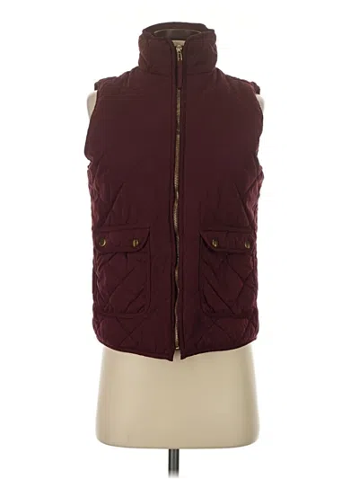 Pre-owned Blue Rain Vest In Burgundy