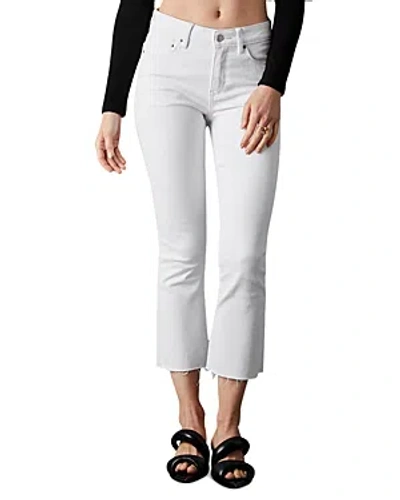 Blue Revival Ava Mid Rise Crop Jeans In White