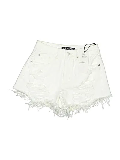 Pre-owned Blue Revival Denim Shorts In White