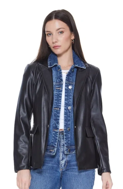 Blue Revival Helen Blazer In Black/monaco