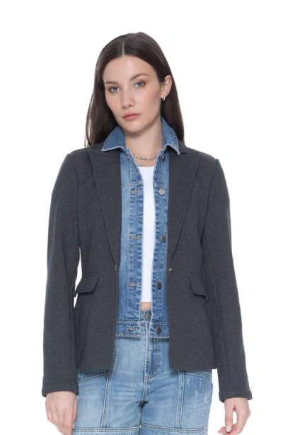 Blue Revival Helen Blazer In Heather Slate/medium Denim