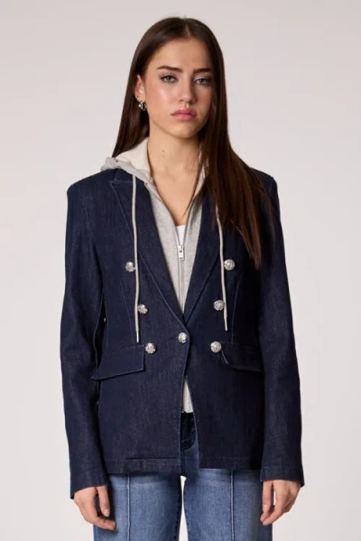 Blue Revival Helen Blazer With Removable Grey Hoodie Insert