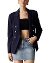 Blue Revival Helen Blazer With Removable Hoodie Insert In Navy & Grey