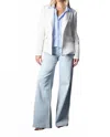 Blue Revival Helen Classic Blazer In Stripe Insert In Blue
