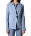 Blue Revival Helen Blazer With Removeable Denim Insert In Blue