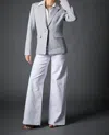 Blue Revival Helen Removable Shirt Insert Blazer In Heather Grey In Gray