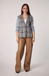 Blue Revival Mix Denim Helen Blazer In Tweed