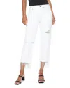 Blue Revival 90s Distressed Wide-leg Jeans In White