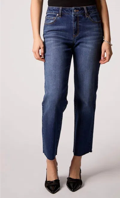 Blue Revival Quinn Mid-rise Straight Leg Ankle Jean In Marakesh In Multi