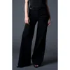 Blue Revival Selena Recycled Wide Leg Trouser In Black Rinse