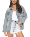 Blue Revival Starry Night Shacket In Multi