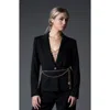 Blue Revival Taylor Belted Blazer In Black