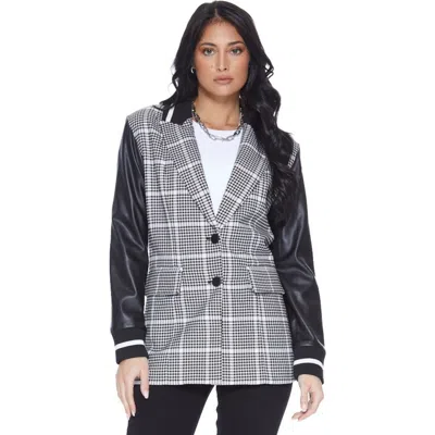 Blue Revival Varsity Blazer In Gray