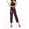 Blue Revival Unreal Patent Faux-leather Trousers In Multi