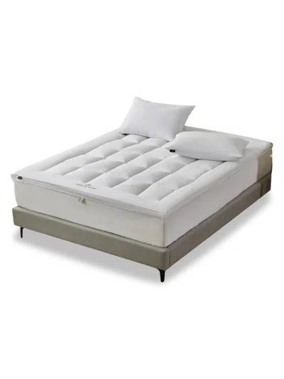 Blue Ridge Home Fashions 260 Thread Count Mattress Topper In White