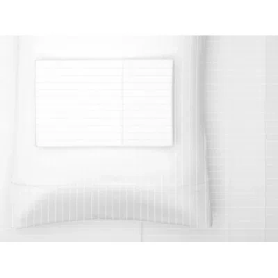 Blue Ridge Home Fashions Billens 1000 Thread Count Striped Cotton Blend Sheet Set In White