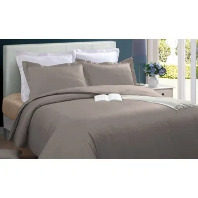 Blue Ridge Home Fashions Duvet Cover Set In Taupe