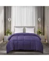Blue Ridge Home Fashions Microfiber Color Down-alternative All Seasons Purple Comforter In Purple