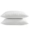 Blue Ridge Home Fashions Set Of 2 Shredded Memory Foam Pillows With Removable  Cover In White
