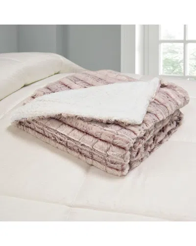 Blue Ridge Home Micromink Sherpa Reversible Throw