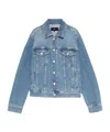 Blue Seven Single-breasted Denim Jacket In Blue