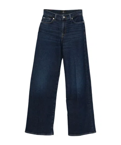 Blue Seven Belt Loop Jeans In Blue