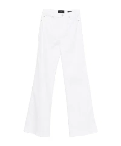 Blue Seven Flared Jeans In White