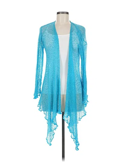 Blue Sky Cardigan Sweater In Blue