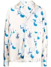 Blue Sky Inn Beach Graphic-print Shirt In Neutrals