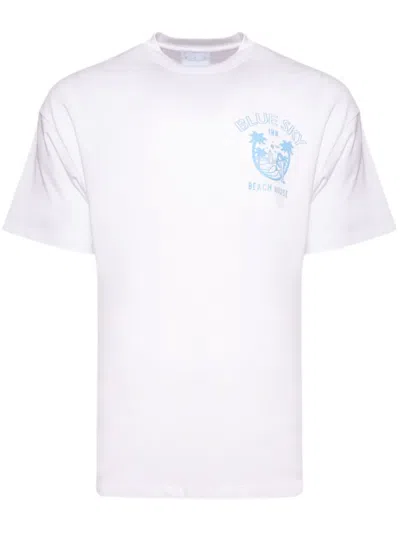 Blue Sky Inn Beach House T-shirt In White