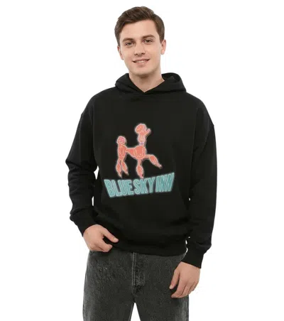 Blue Sky Inn Black Graphic Logo Hoodie